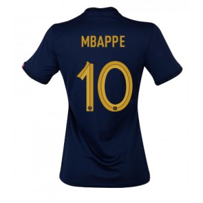 Frankrike Kylian Mbappe #10 Hemmatröja Kvinnor VM 2022 Kortärmad